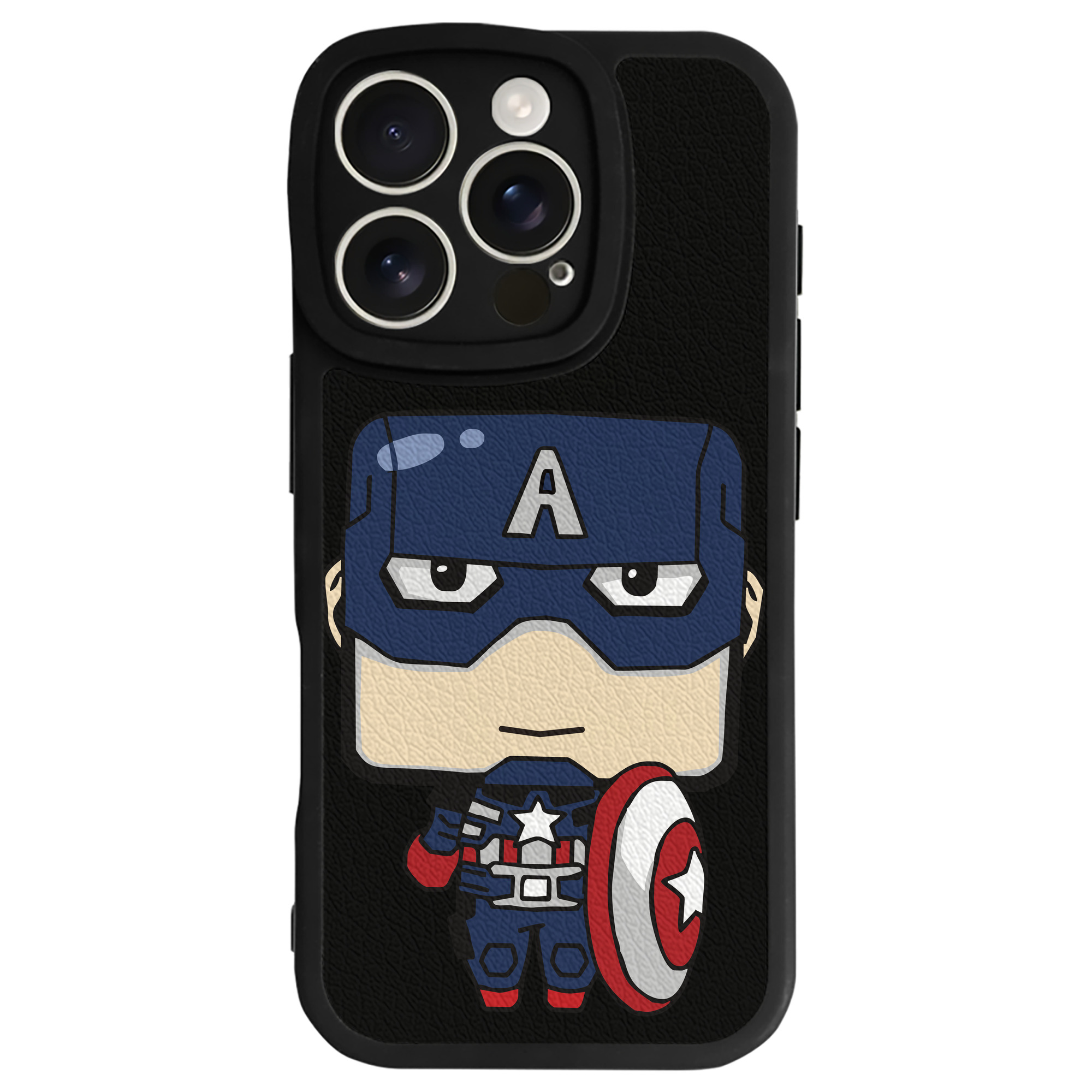（画像用） アベンジャーズ The Avengers 【iPhone 16シリーズ対応】シリコンスマホケース（レザー調） 材質：シリコン